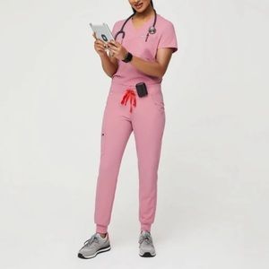 FIGS Chalk Pink Set - Catarina/Zamora- XS